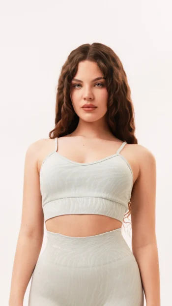 ZOE Seamless Airlift Bra | Grey Zebra
